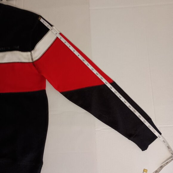 Kenneth Cole Mobility Fleece Crew Neck Sweatshirt Red White Black Men’s Size M N - Picture 14 of 16